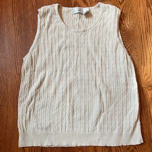 Vintage Dark Academia Aesthetic Cream Sweater Vest
